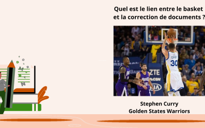 Quel est le lien entre le basket et la correction de documents ?